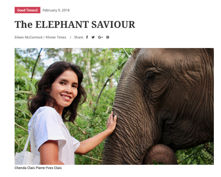 KHMER TIMES – THE ELEPHANT SAVIOUR